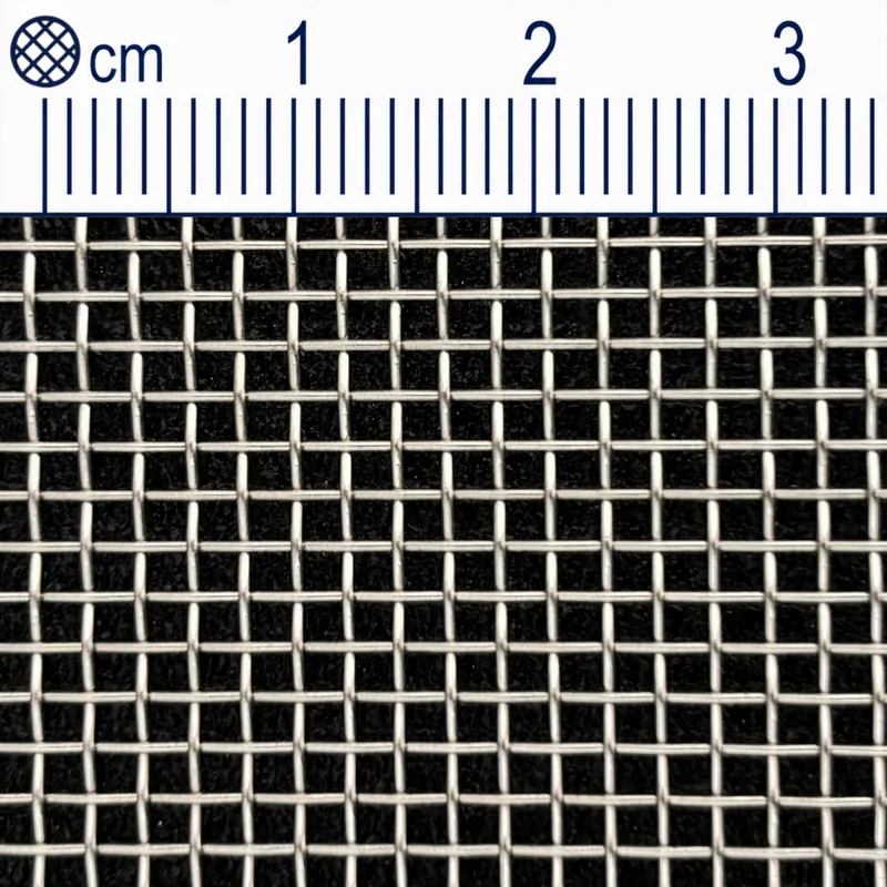 Treillis métallique en acier inoxydable maillage 1,6 mm (maille 12) Épaisseur du fil : 0,5 mm V2A 1.4301 sur mesure