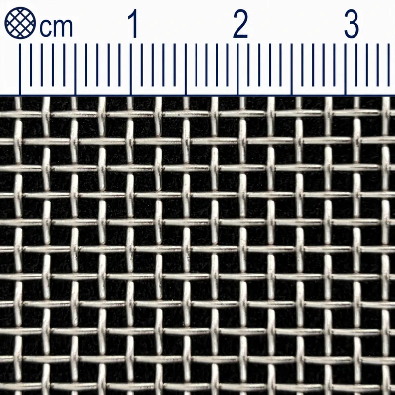 Treillis métallique en acier inoxydable maillage 1,81 mm (maille 10) Épaisseur du fil : 0,8 mm V2A 1.4301 sur mesure