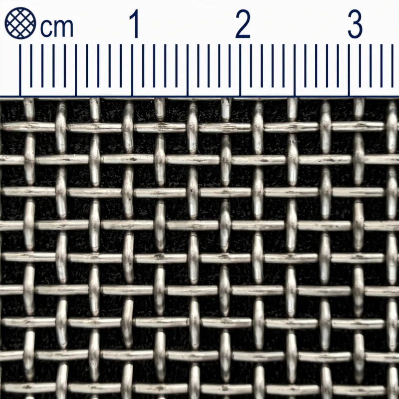 Treillis métallique en acier inoxydable maillage 2,0 mm (maille 8,5) V2A épaisseur du fil : 1 mm 1.4301 sur mesure