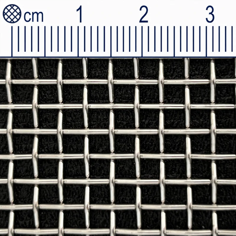 Treillis métallique en acier inoxydable maillage 3,0 mm (maille 6,35) épaisseur du fil : 1 mm V2A 1.4301 sur mesure