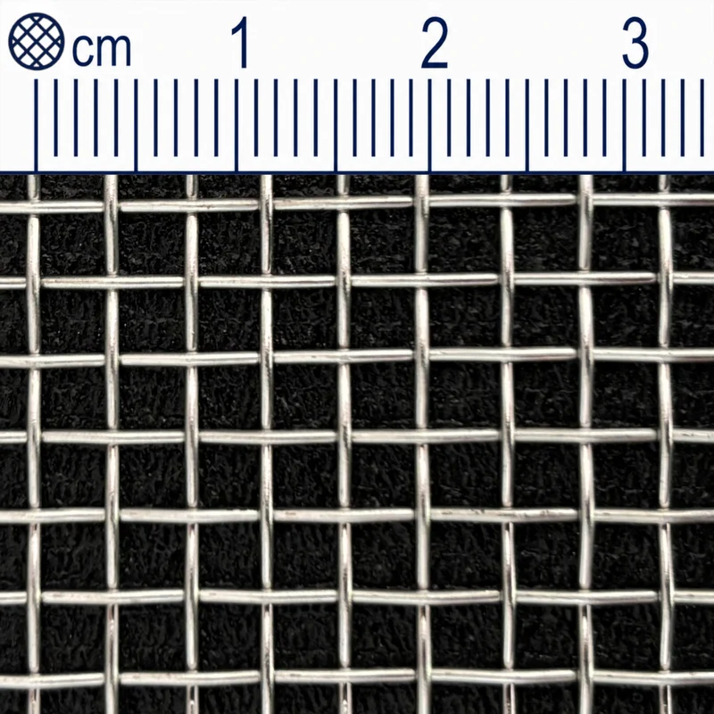 Treillis métallique en acier inoxydable maillage 3,1 mm (maille 6,5) épaisseur du fil : 0,8 mm V2A 1.4301 sur mesure