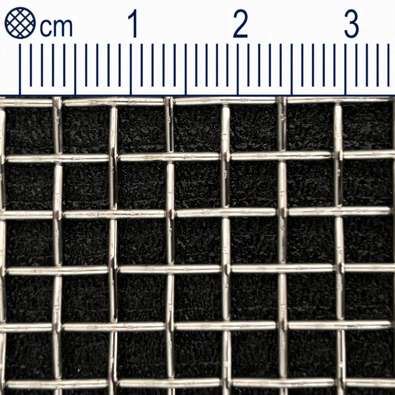 Treillis métallique en acier inoxydable maillage 4,0 mm (maille 5) Épaisseur du fil : 1 mm V2A 1.4301 sur mesure