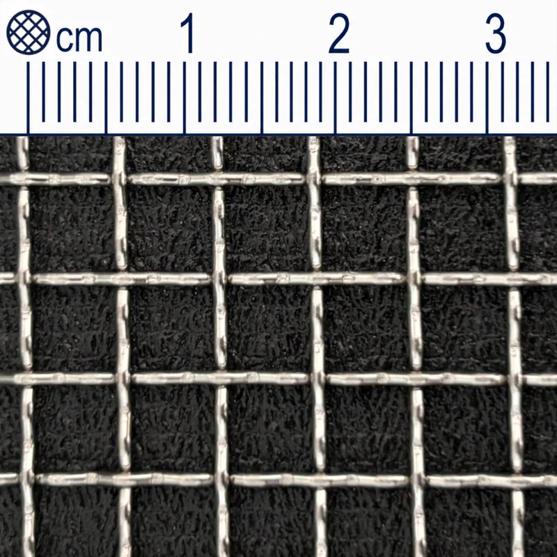 Treillis métallique en acier inoxydable maillage 5,0 mm épaisseur du fil : 1 mm (maille 4,25) V2A 1.4301 sur mesure