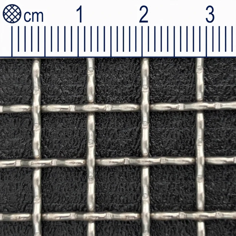 Treillis métallique en acier inoxydable maillage 7,1 mm (maille 3) Épaisseur du fil : 1,4 mm V2A 1.4301 sur mesure