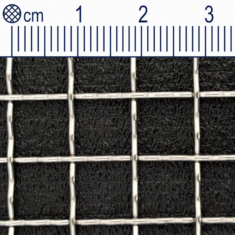 Treillis métallique en acier inoxydable maillage 8,0 mm (maille 2,8) épaisseur du fil : 1 mm V2A 1.4301 sur mesure
