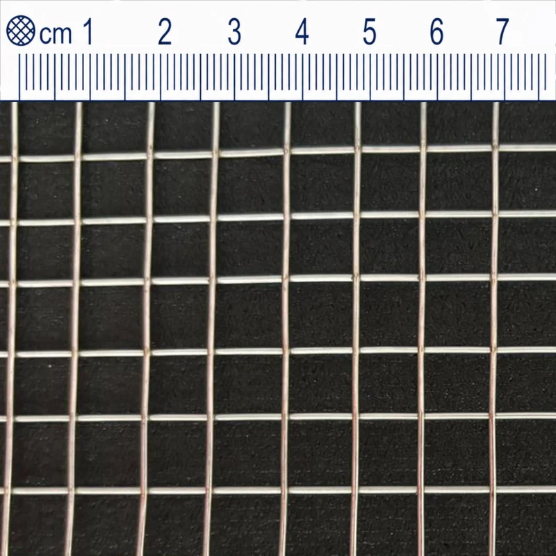 Treillis soudé en acier inoxydable maillage 10 mm épaisseur du fil 1 mm V2A 1.4301 sur mesure
