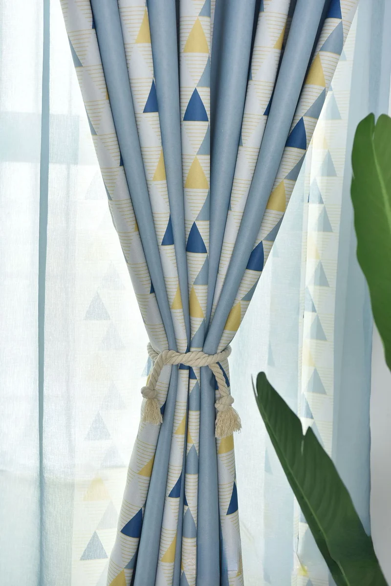 Rideau Chambre Enfant Geometrique