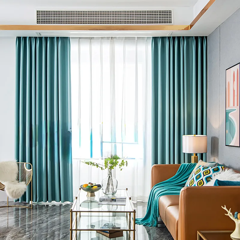 Rideau Bleu Turquoise