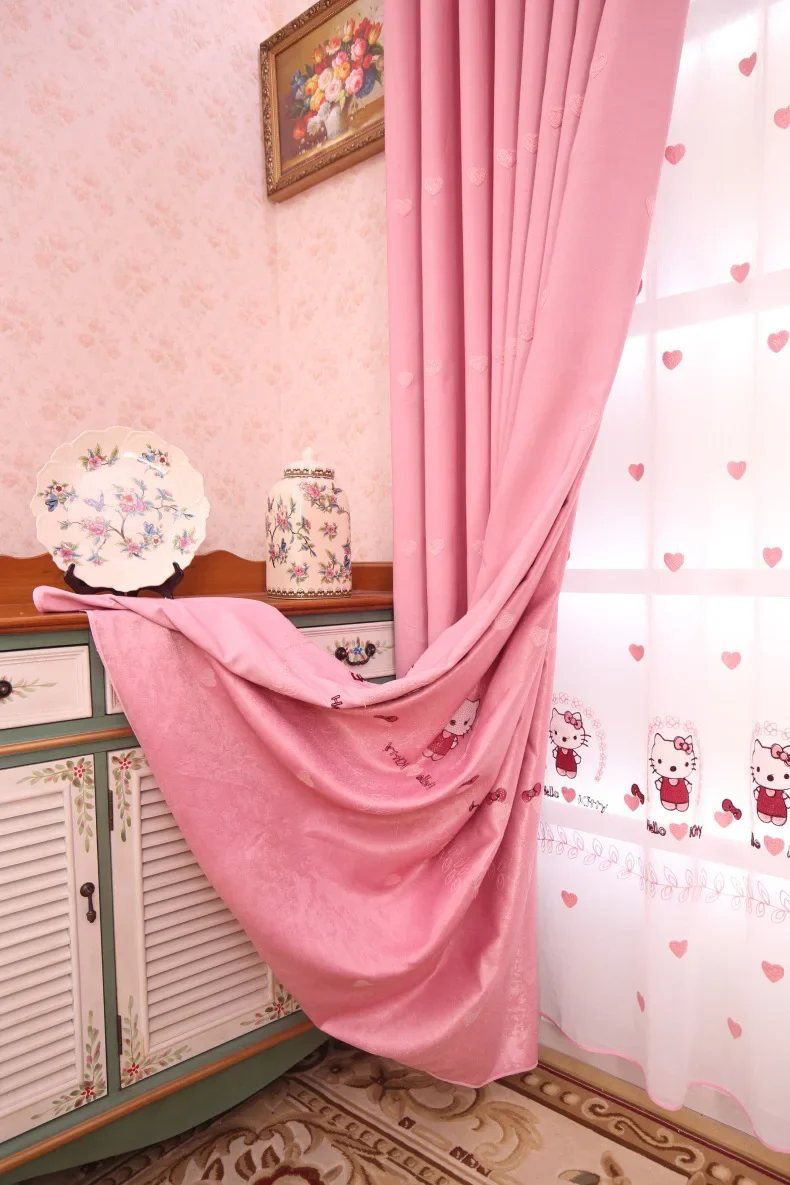 Rideau Chambre Bébé Rose