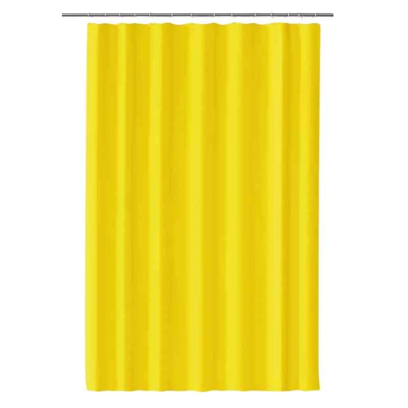 Rideau de douche jaune