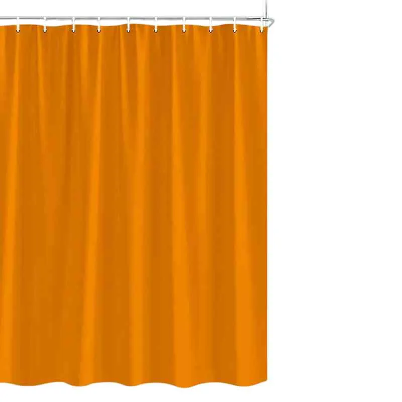 Rideau de douche orange