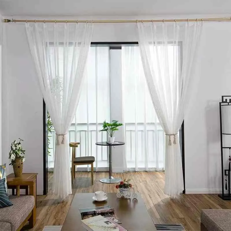 Voilage blanc grande largeur