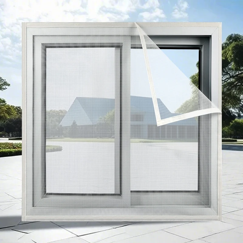 Self-Adhesive Window Screen for Mosquito Protection