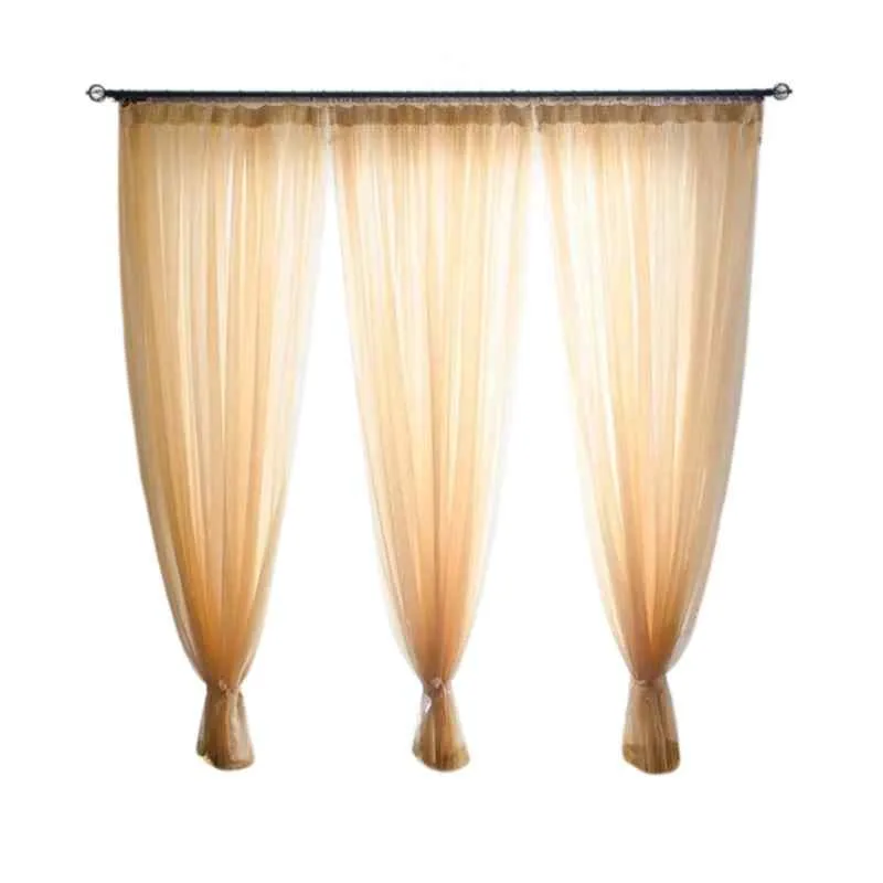 Rideau voilage orange