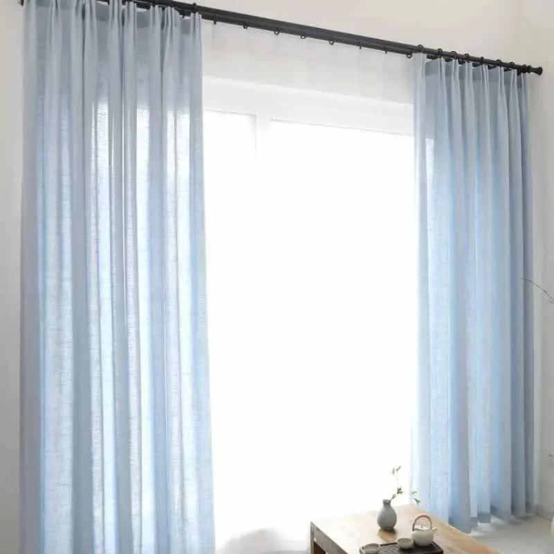 Rideaux effet lin
