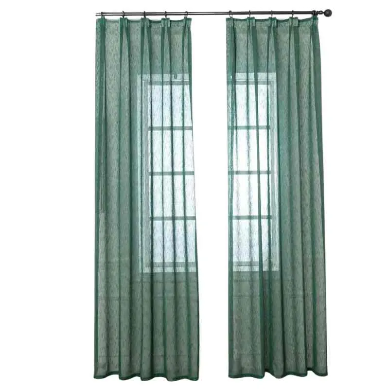 Rideau voilage vert