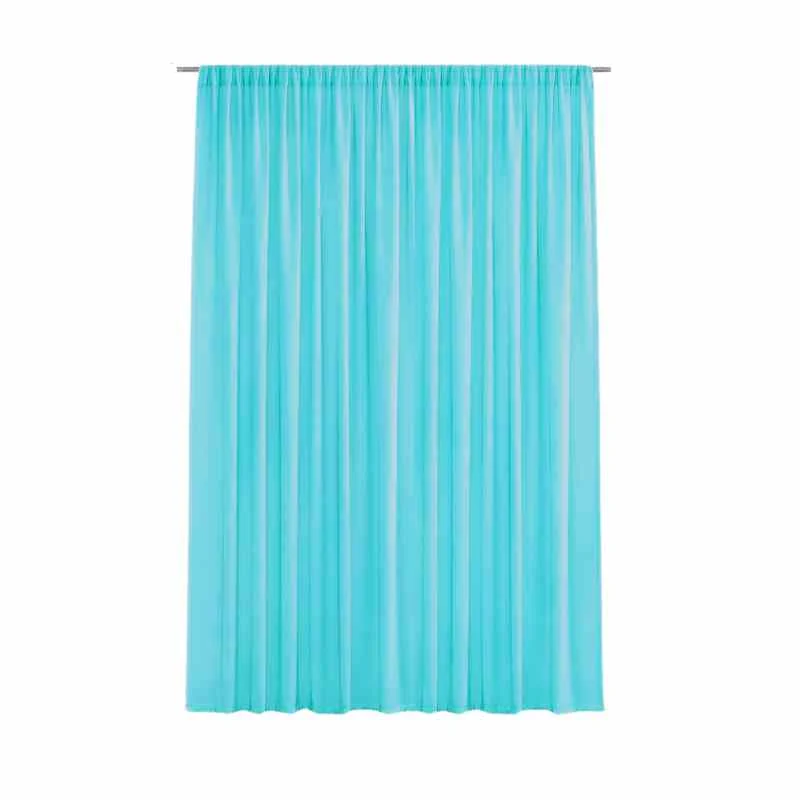 Rideau bleu turquoise