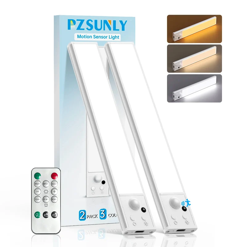 Rechargeable LED Motion Sensor Light with Remote