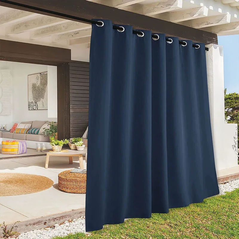 Rideau Extérieur Imperméable Bleu