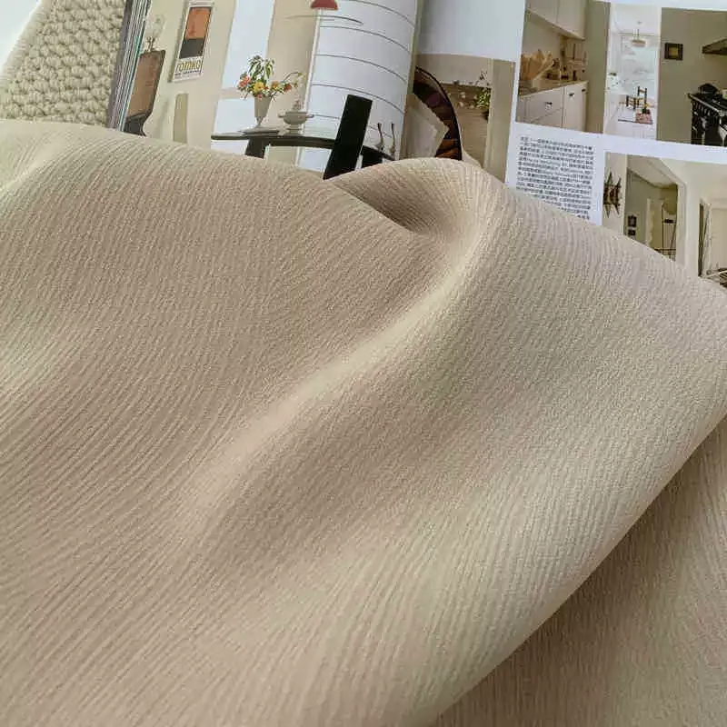 Rideau jacquard velours chenille motif vague
