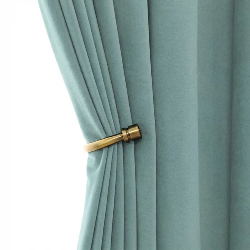 Rideau Occultant Velours Vert Céladon Chambre