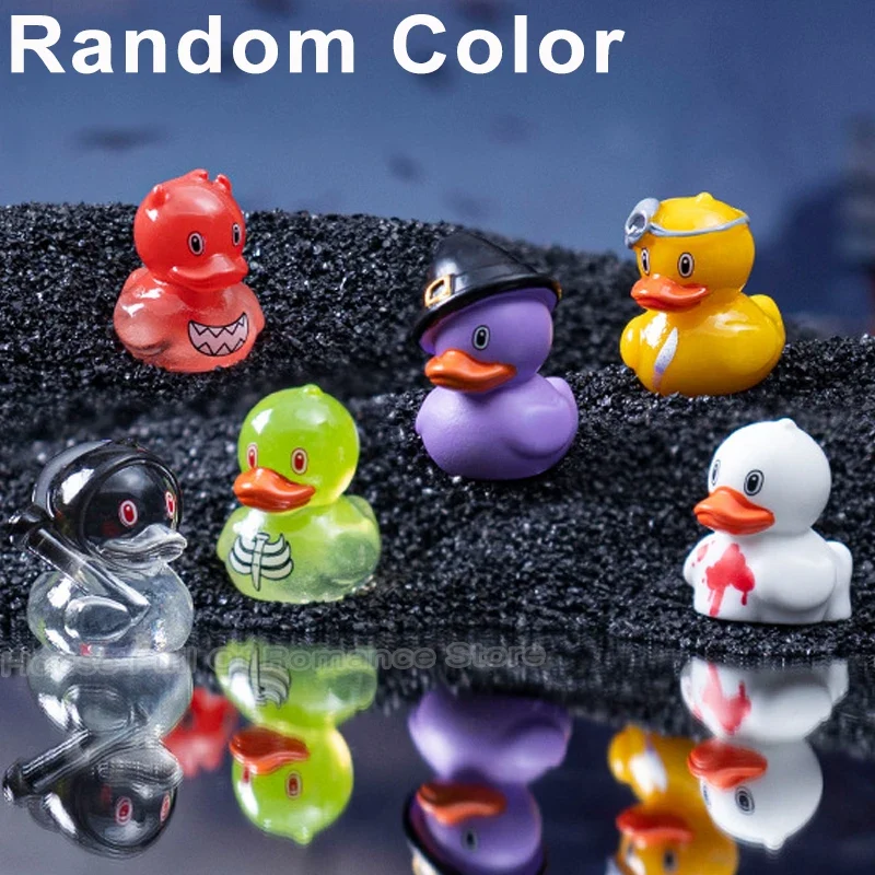 Halloween Resin Duck Figurines Set