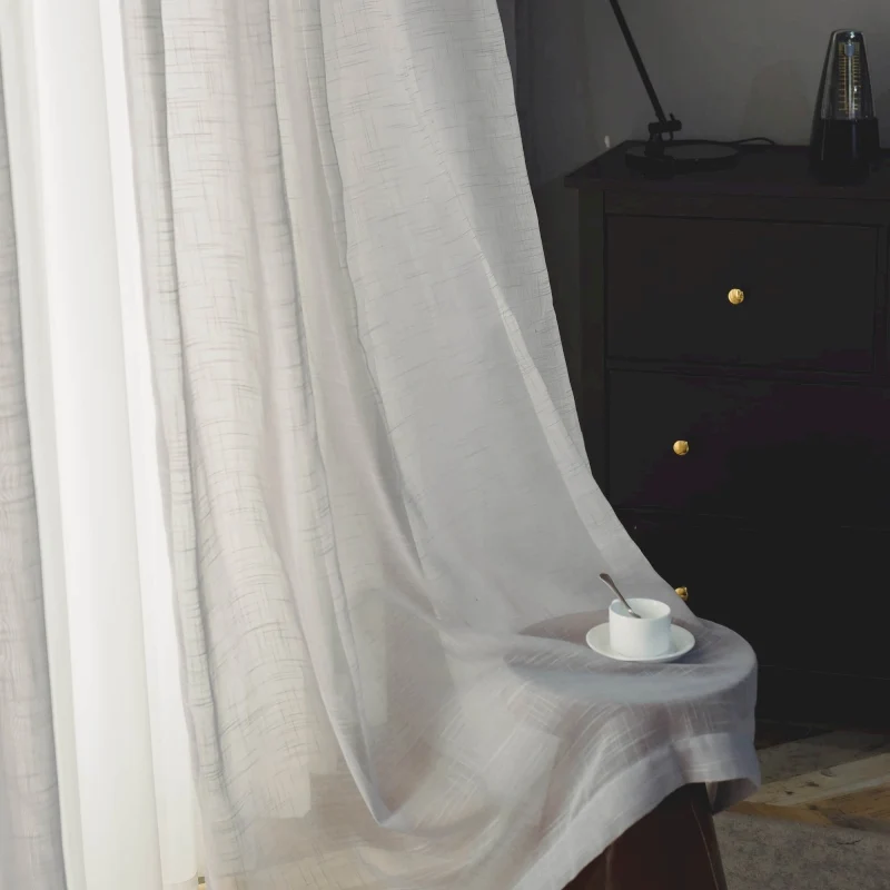 Voilage Moderne Salon sur mesure motifs légers