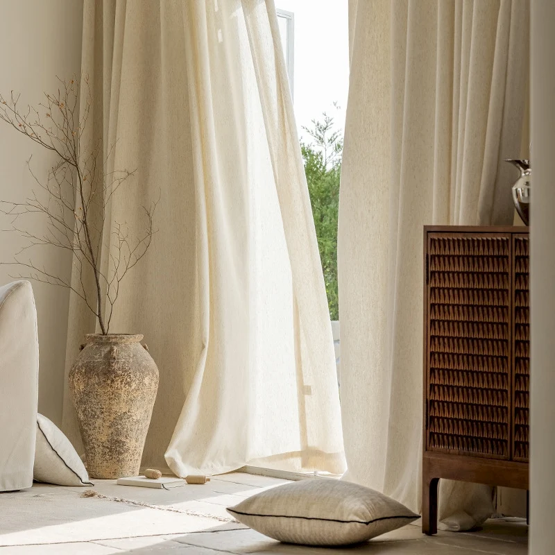 Voilage Tamisant Effet Lin Salon Tendance
