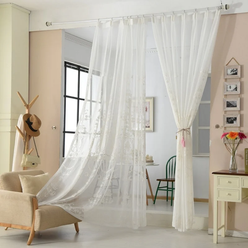 Voilage Luxe Brodé Salon