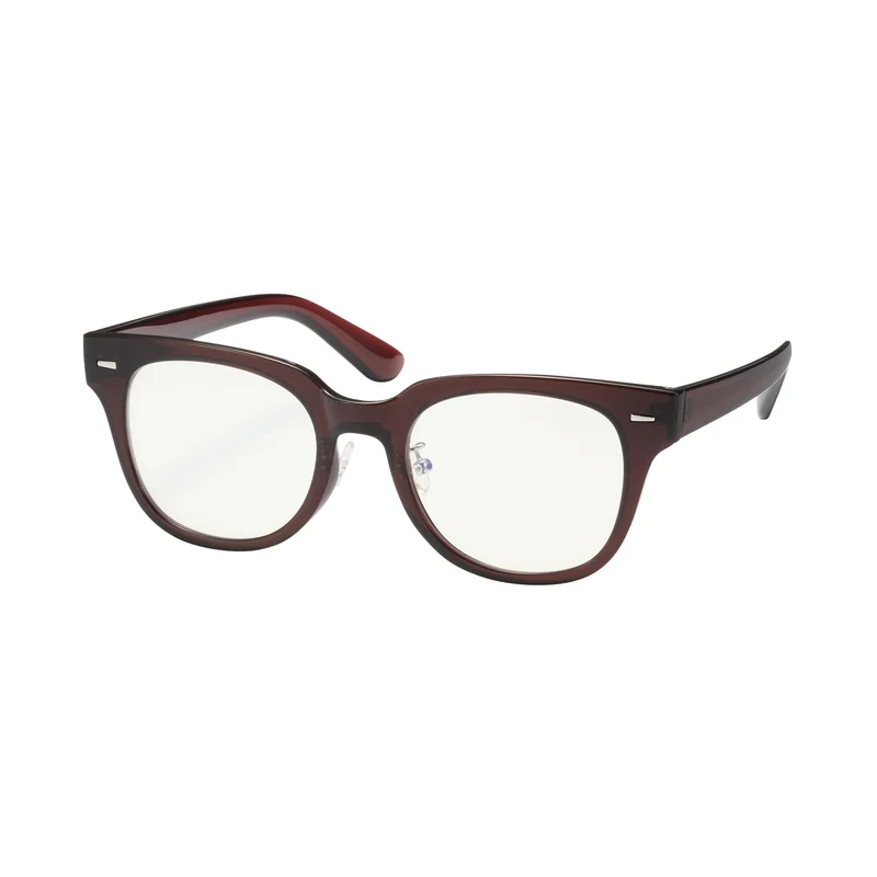 MUJI Blue Light Blocking Wellington Sunglasses Unisex Adult DFD20A5S Dark Brown