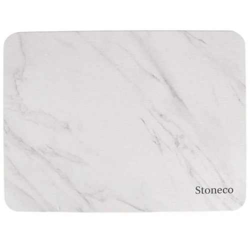 Tapis de séchage marbré blanc