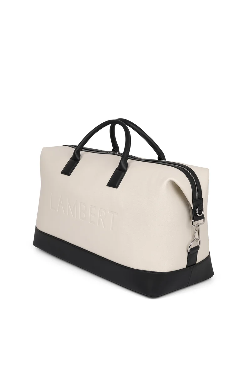Sac de voyage Le June Noir et Crème - Lambert