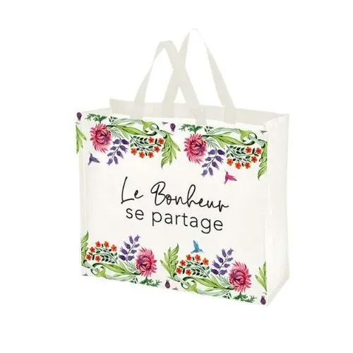 Sac réutilisable "Le Bonheur se partage" - Chantal Lacroix