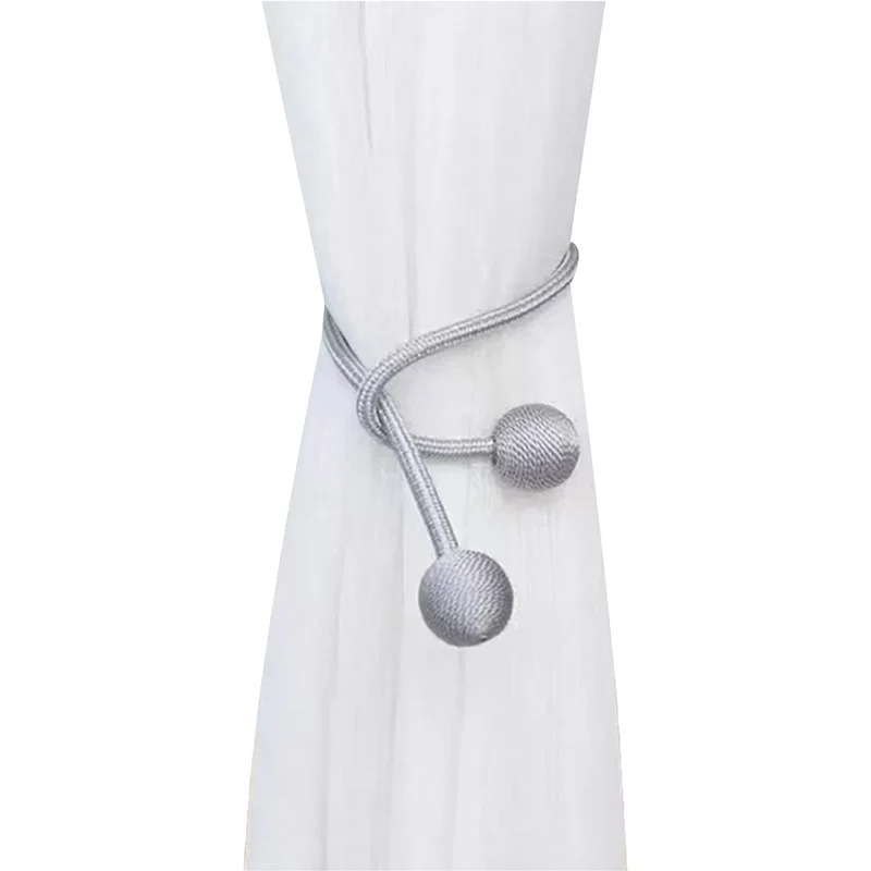 Attache-Rideaux Magnétique avec Boules (2pcs)