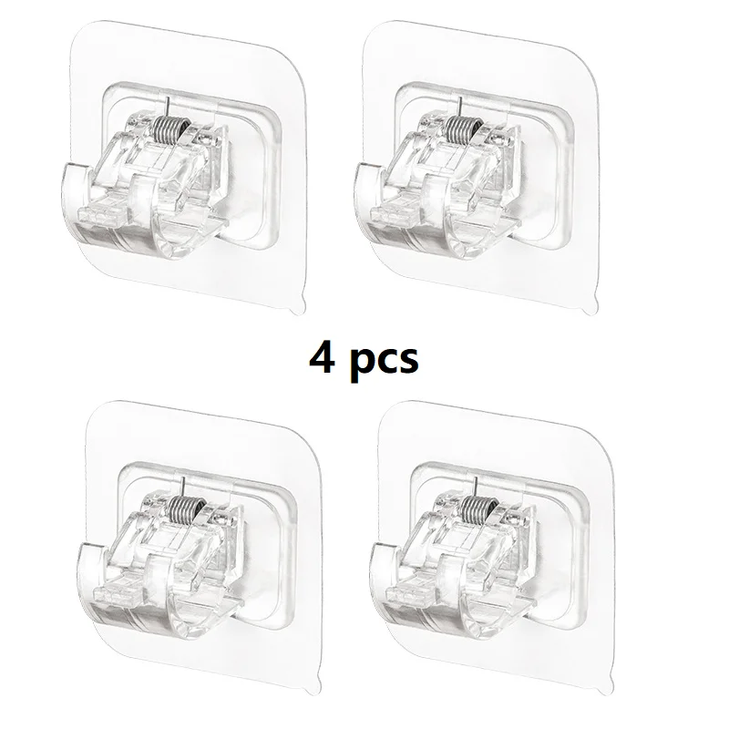 Supports de Tringle à Rideaux Autocollants (2-4pcs)