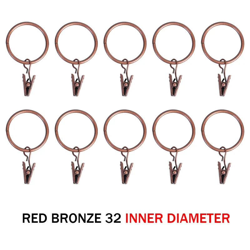 Anneaux à Pinces pour Rideaux (10pcs)