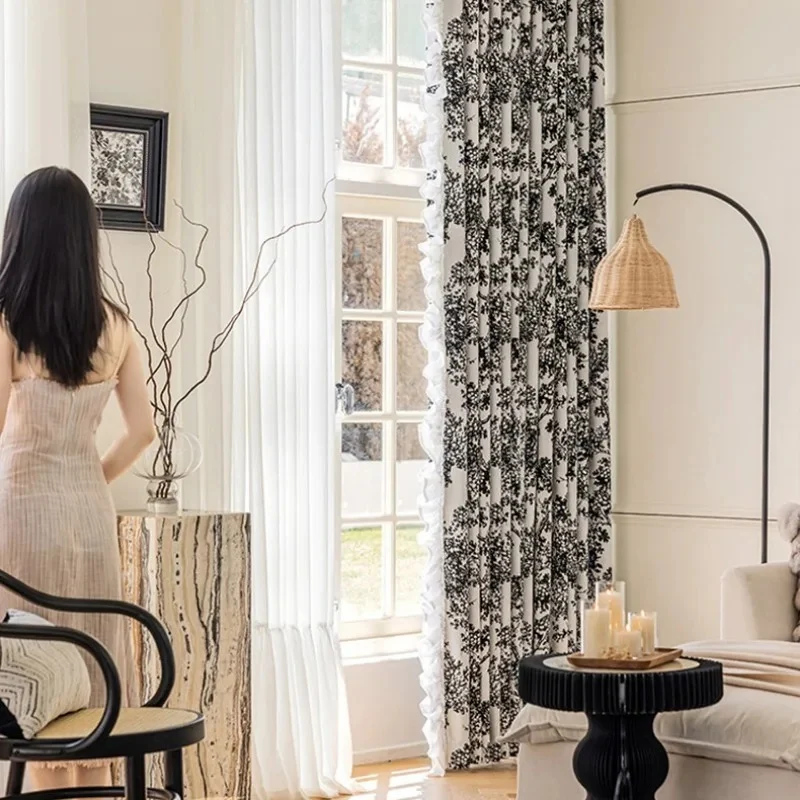 Rideau Noir et Blanc tendance