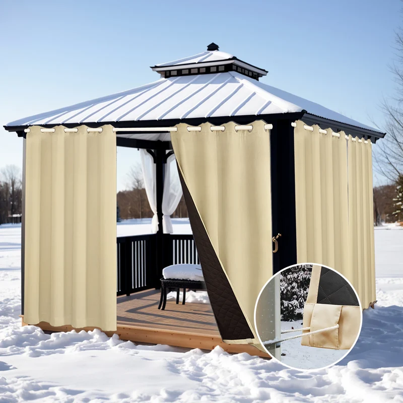 Rideau Extérieur Isolant Beige