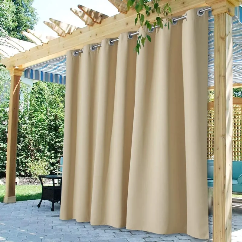 Rideau Extérieur Imperméable Beige