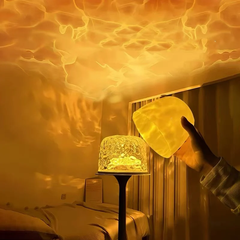 LED Atmosphärenlampe | 16 Farben & Fernbedienung | Drehlicht mit USB & Akku | SphäreGlühen