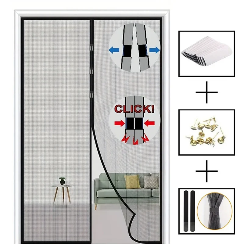 Magnetic Mosquito Door Screen Curtain