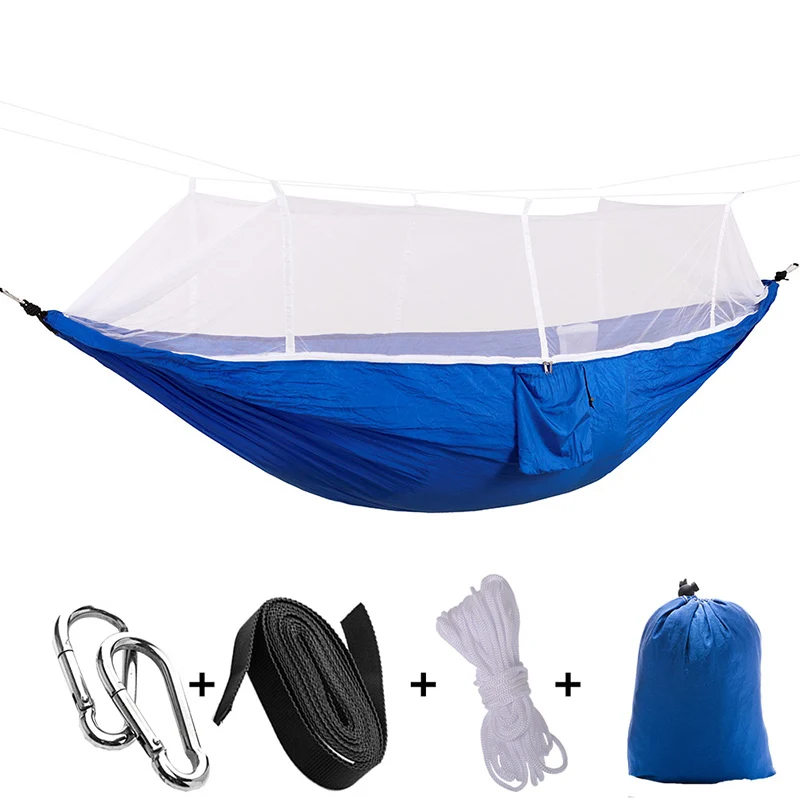 Hamac de Camping Aérien avec Moustiquaire – Confort et Protection en Plein Air