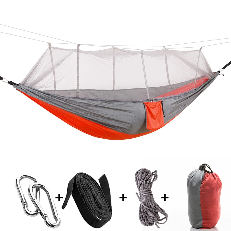 Hamac de Camping Aérien avec Moustiquaire – Confort et Protection en Plein Air