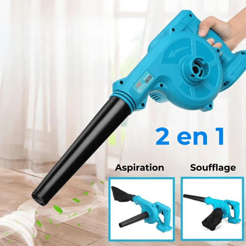 Souffleur-Aspirateur Électrique Pro Sans Fil - Batterie Incluse