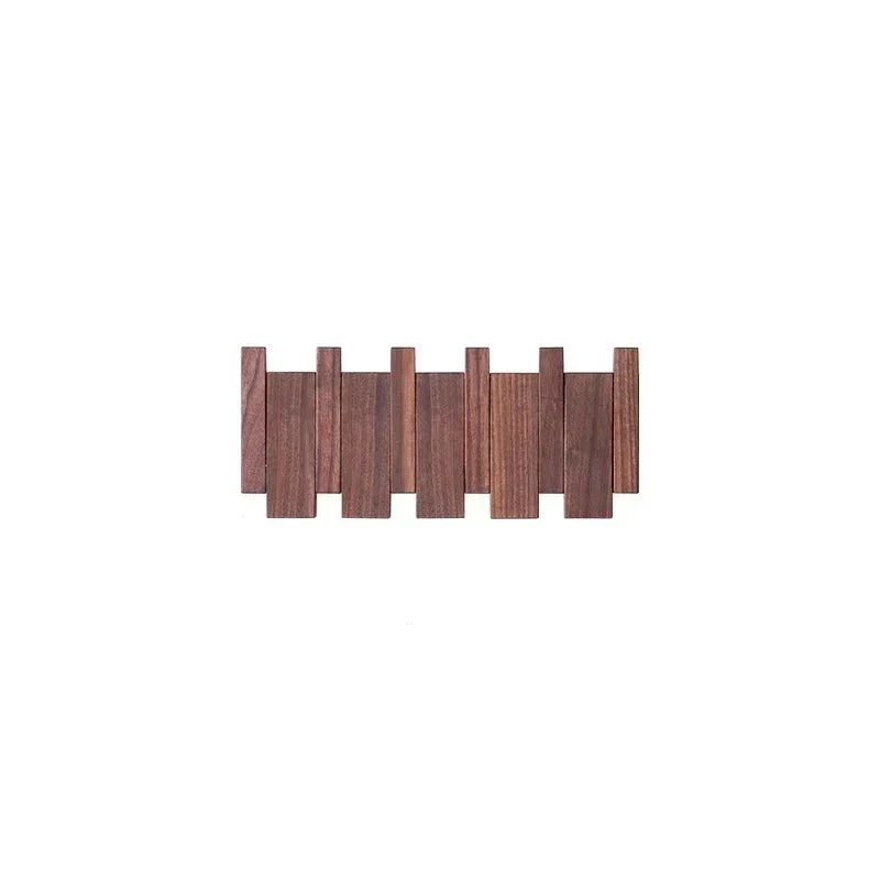 Magnetische Wandkapstok Beuken & Walnoot – Inklapbare Haken Duurzaam FSC-Hout Smal Design Hal Entree Slaapkamer Scandinavisch | Sansoti