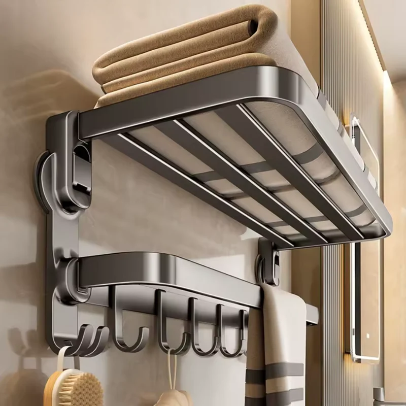 Porte-serviettes Ventouse - Compact | Installation Facile