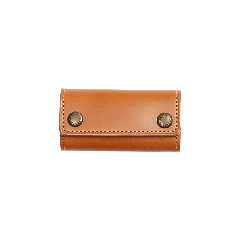 TSUCHIYA KABAN Natura Leather Key Case Nude Leather Made in Japan