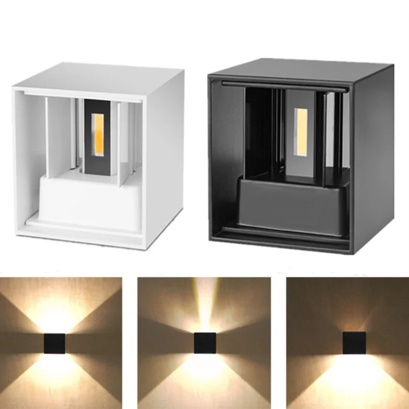 HelleNacht™ Premium LED-Wandleuchte | Wasserdicht IP65 | Bewegungsmelder | Warmweißes Up-&-Down-Licht