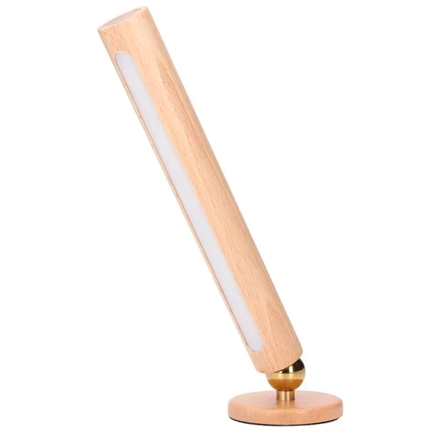 SpinStrahl™ Drehbare Lampe aus Holz