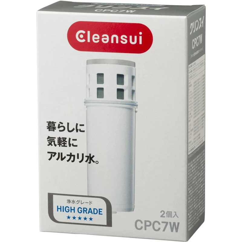 Cleansui Pitcher Filter Alkaline Replacement Cartridge 2-Pack CPC7W-NW
